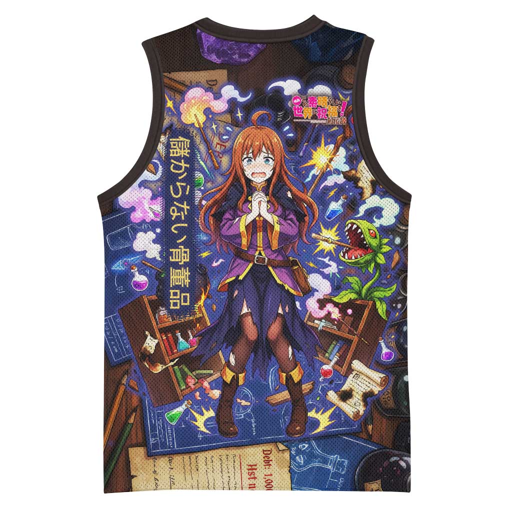 Wiz Magic Shop Basketball Jersey Alchemical Fantasy Blueprint Style