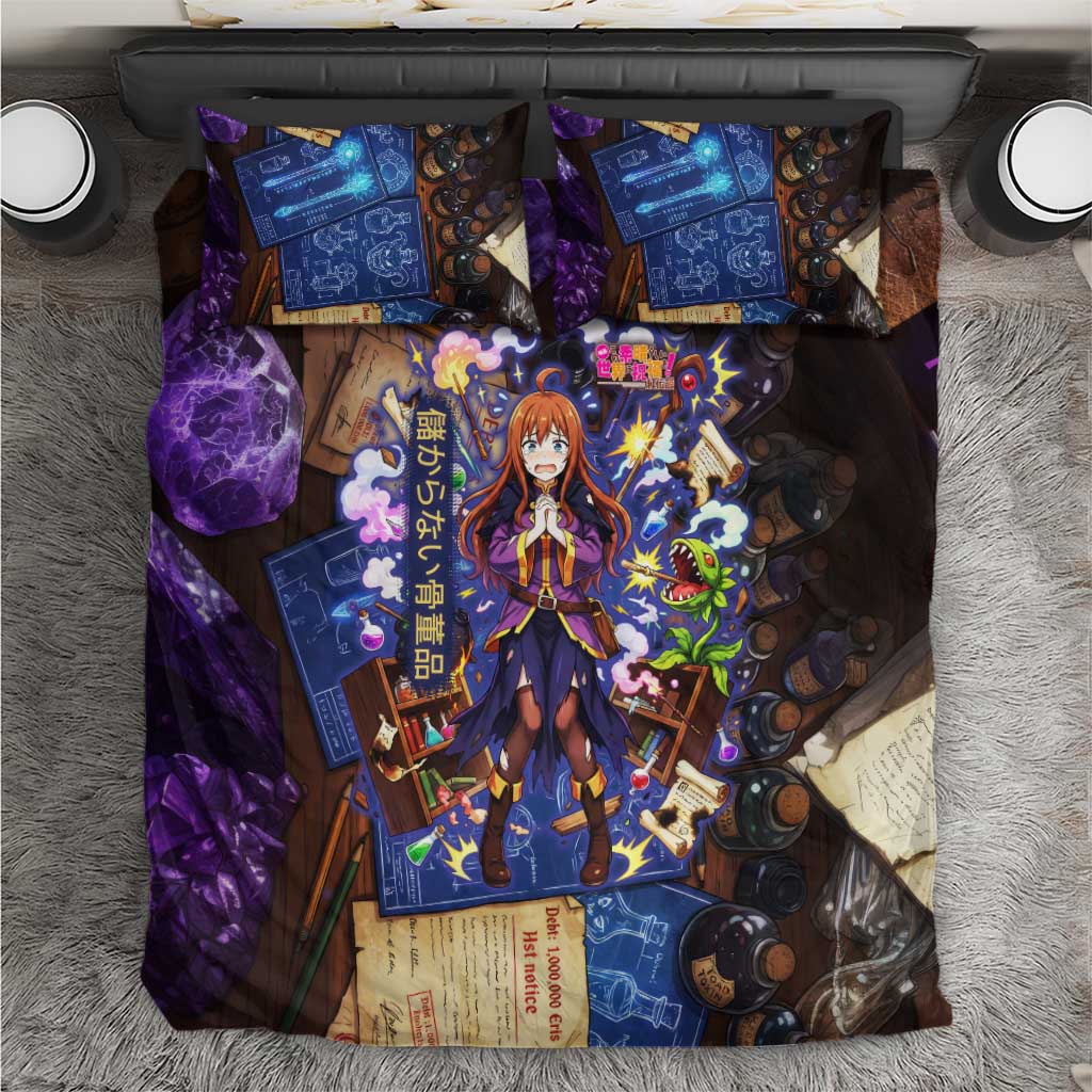 Wiz Magic Shop Bedding Set Alchemical Fantasy Blueprint Style