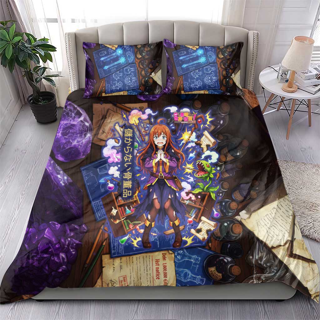 Wiz Magic Shop Bedding Set Alchemical Fantasy Blueprint Style
