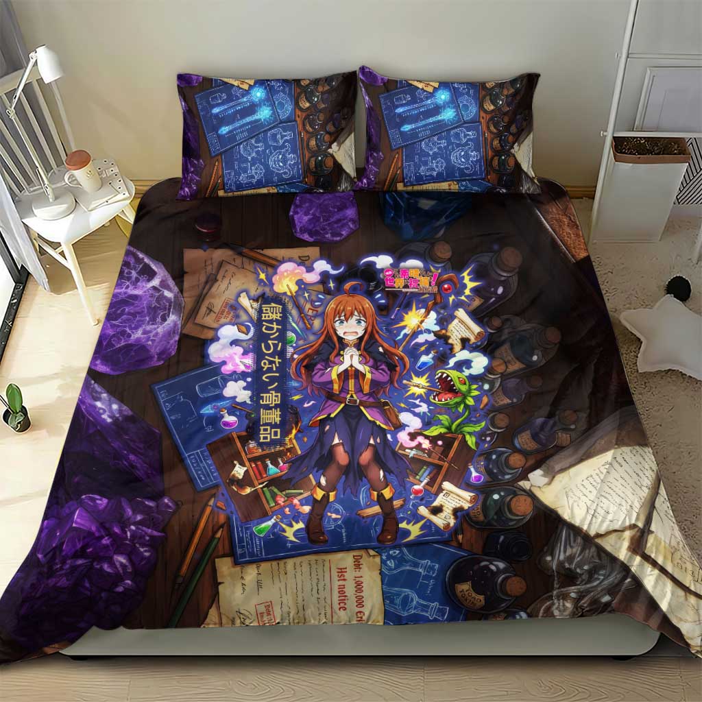 Wiz Magic Shop Bedding Set Alchemical Fantasy Blueprint Style
