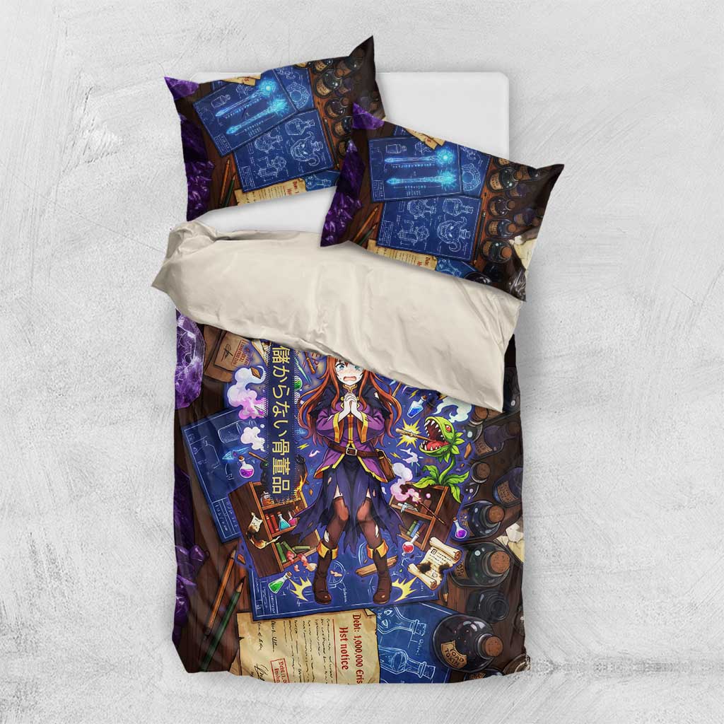 Wiz Magic Shop Bedding Set Alchemical Fantasy Blueprint Style