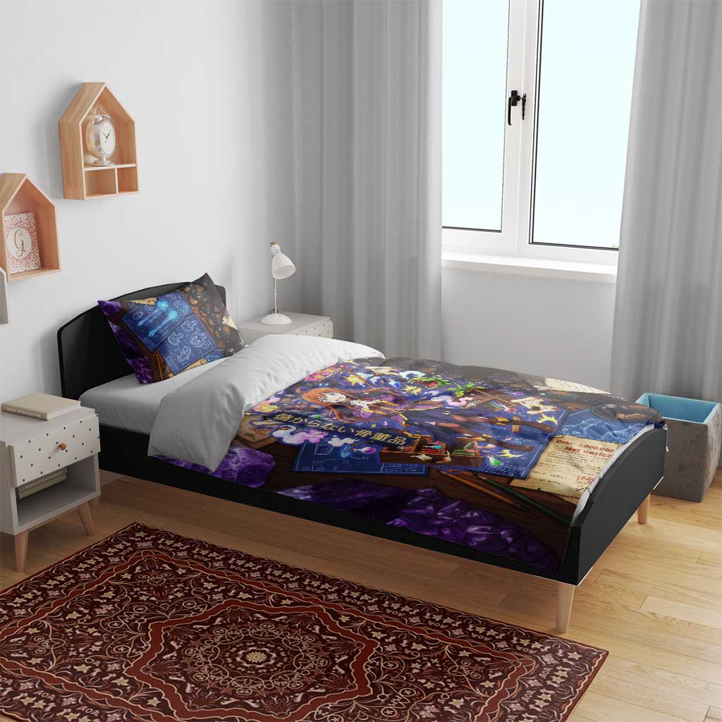 Wiz Magic Shop Bedding Set Alchemical Fantasy Blueprint Style