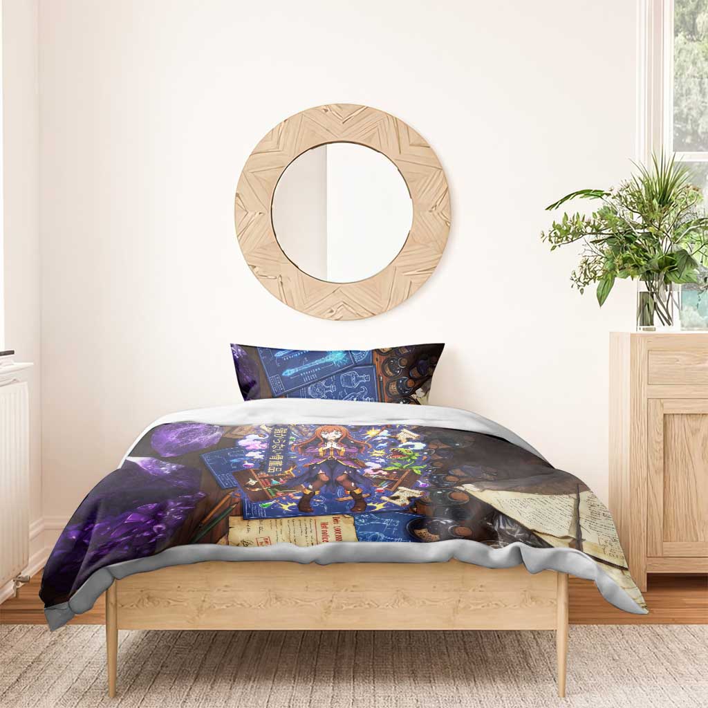 Wiz Magic Shop Bedding Set Alchemical Fantasy Blueprint Style
