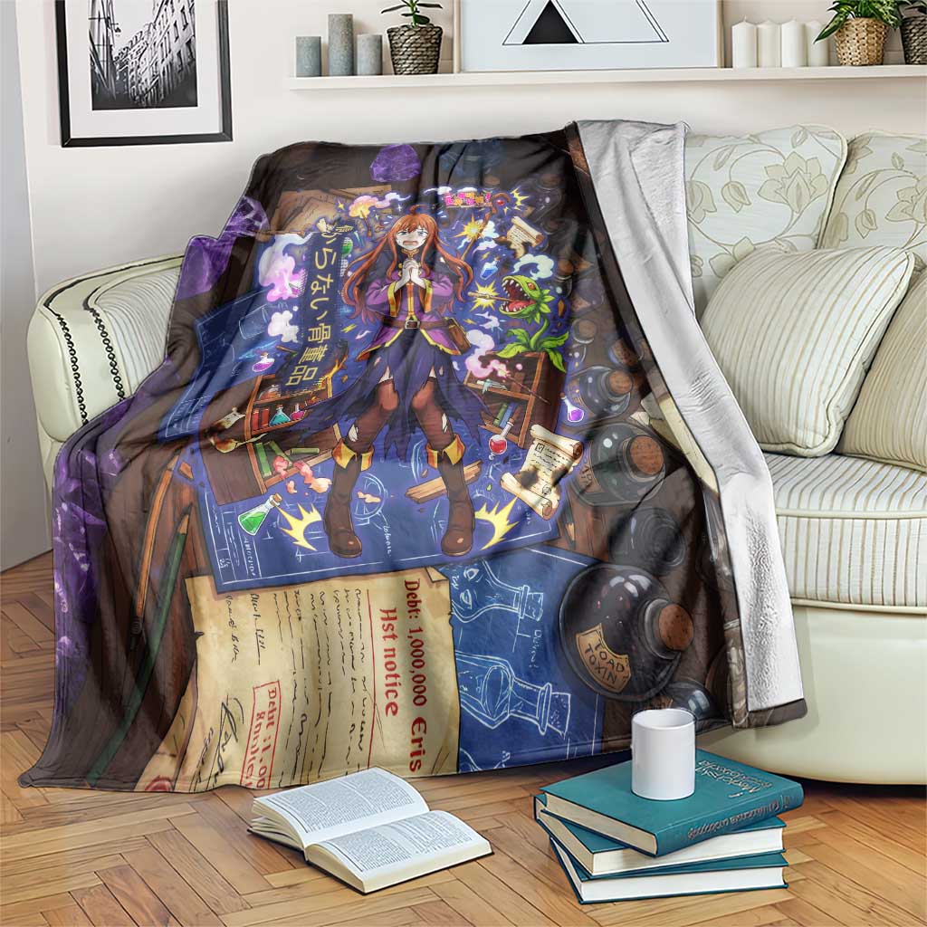 Wiz Magic Shop Blanket Alchemical Fantasy Blueprint Style