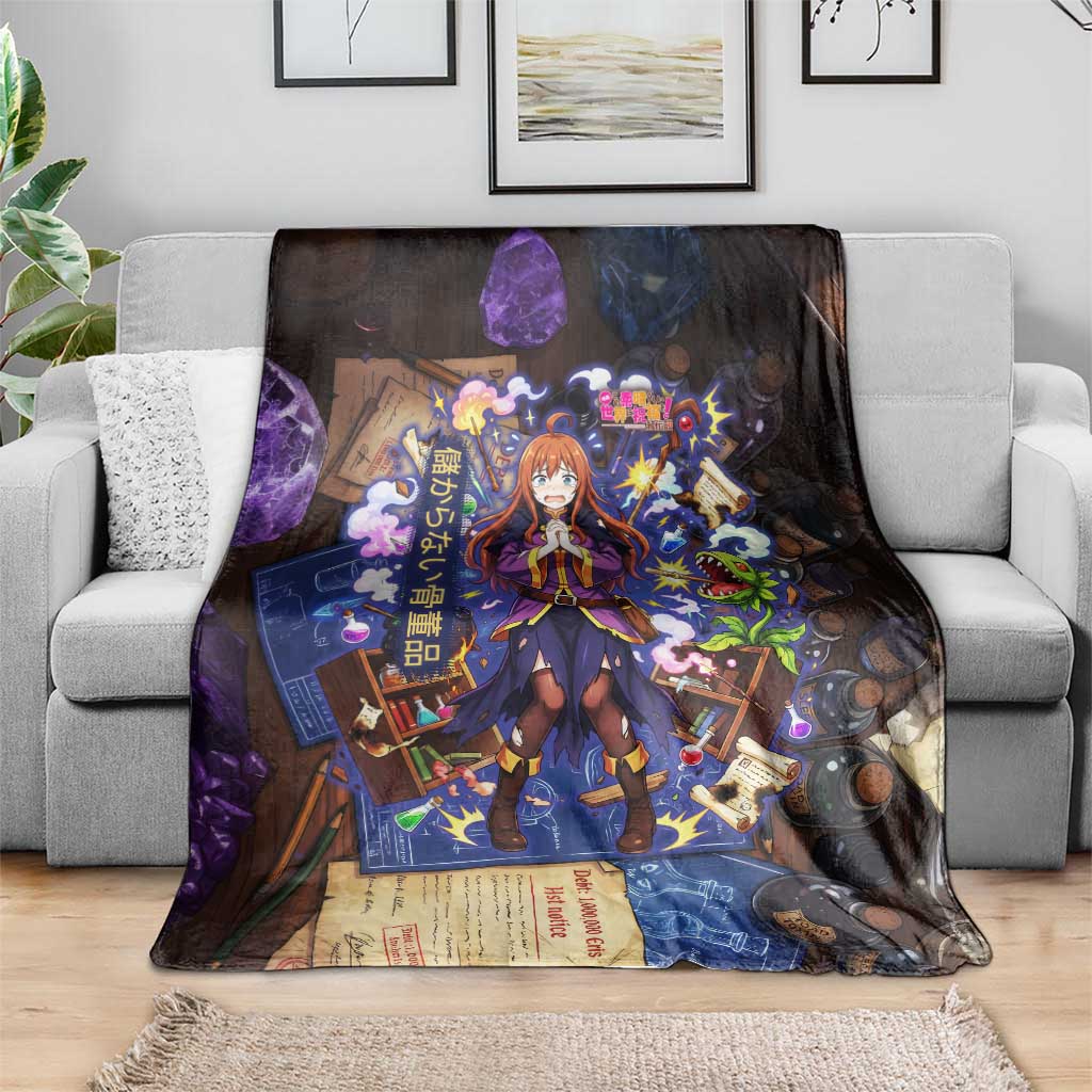 Wiz Magic Shop Blanket Alchemical Fantasy Blueprint Style