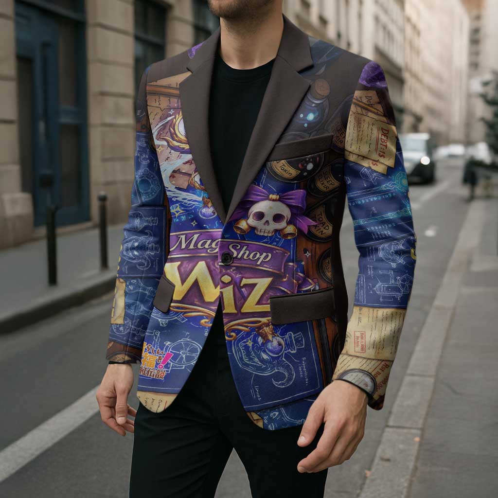 Wiz Magic Shop Blazer Alchemical Fantasy Blueprint Style