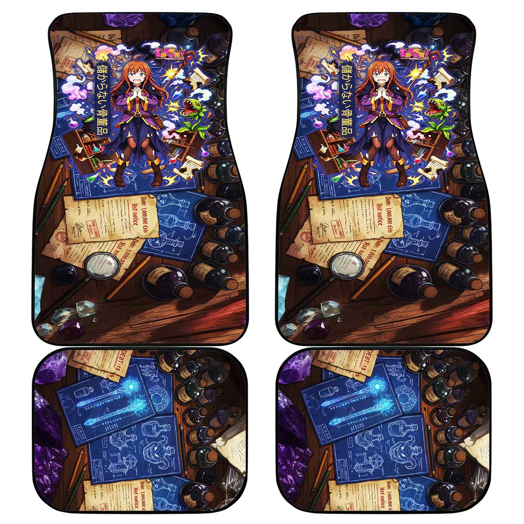 Wiz Magic Shop Car Mats Alchemical Fantasy Blueprint Style