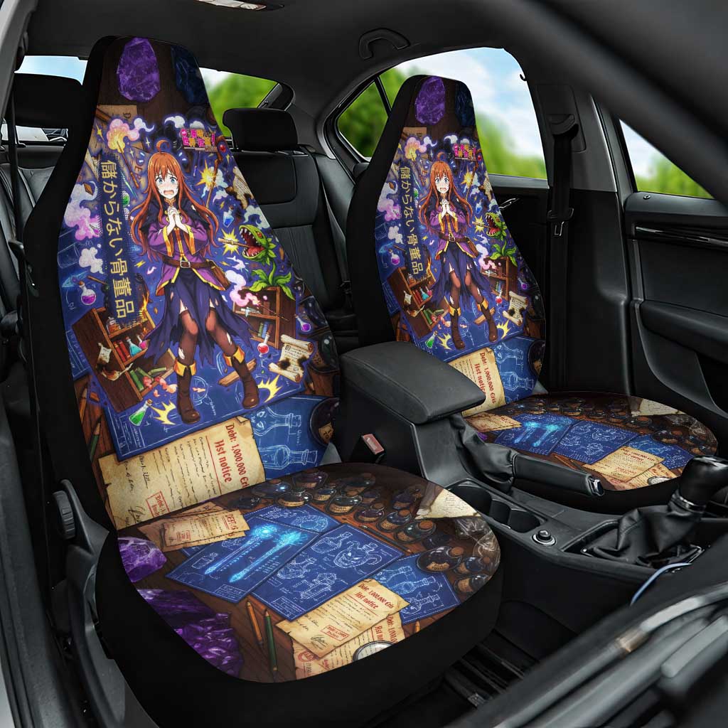 Wiz Magic Shop Car Seat Cover Alchemical Fantasy Blueprint Style