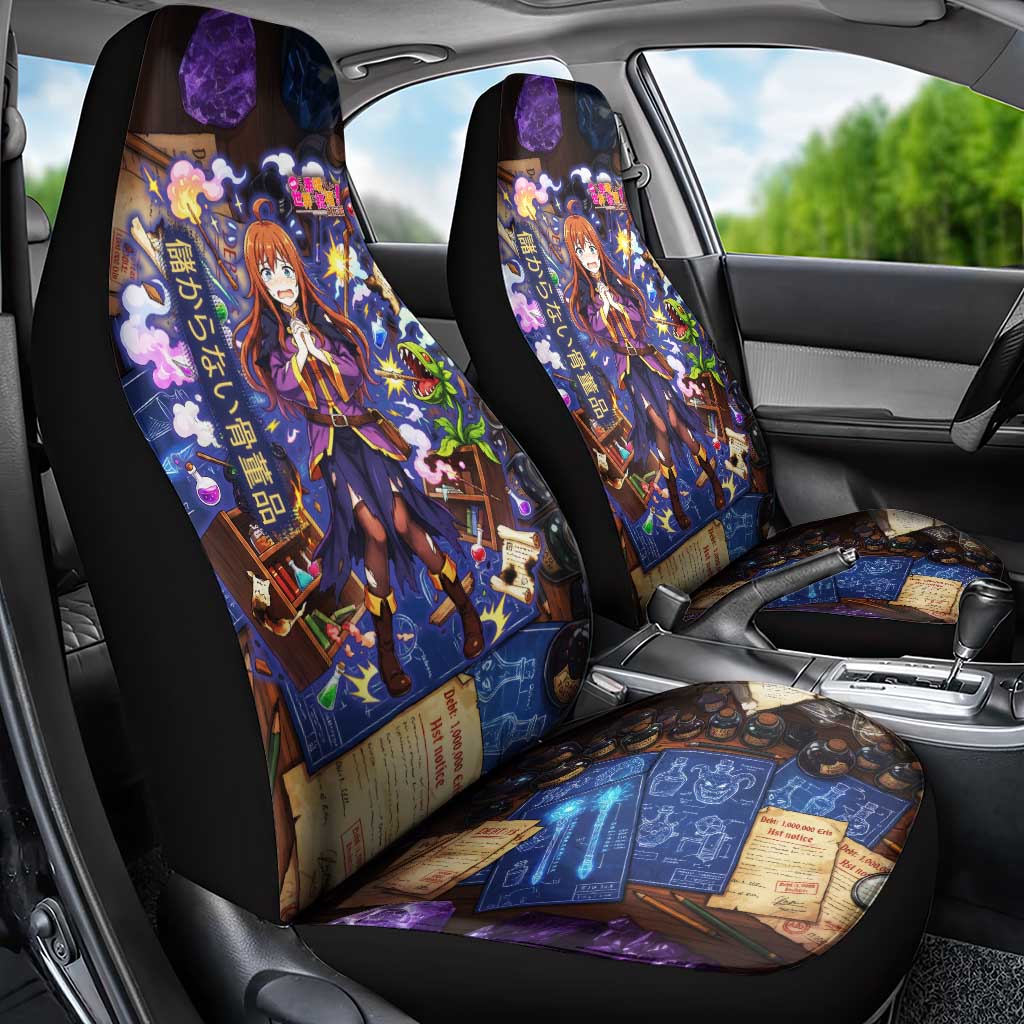 Wiz Magic Shop Car Seat Cover Alchemical Fantasy Blueprint Style