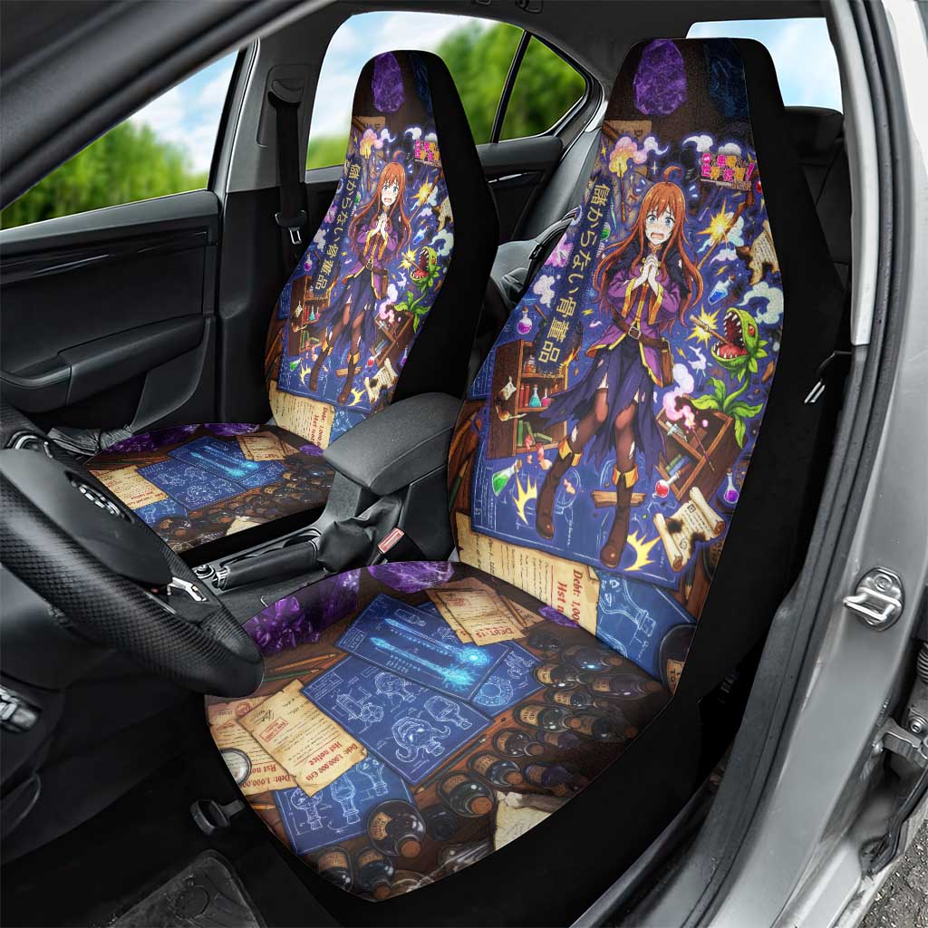Wiz Magic Shop Car Seat Cover Alchemical Fantasy Blueprint Style