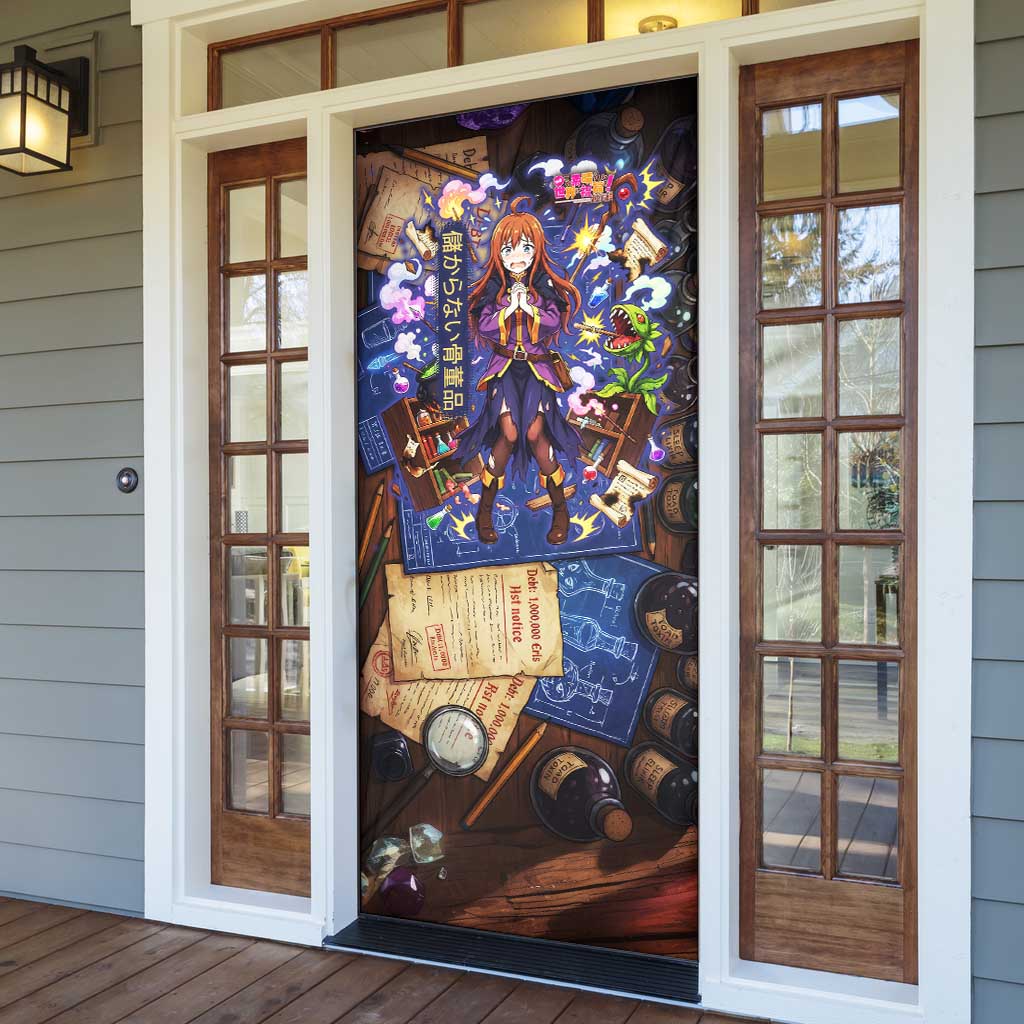 Wiz Magic Shop Door Cover Alchemical Fantasy Blueprint Style