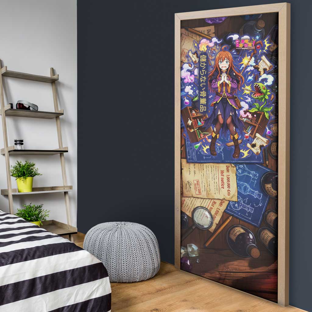 Wiz Magic Shop Door Cover Alchemical Fantasy Blueprint Style