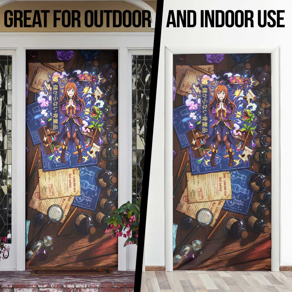 Wiz Magic Shop Door Cover Alchemical Fantasy Blueprint Style