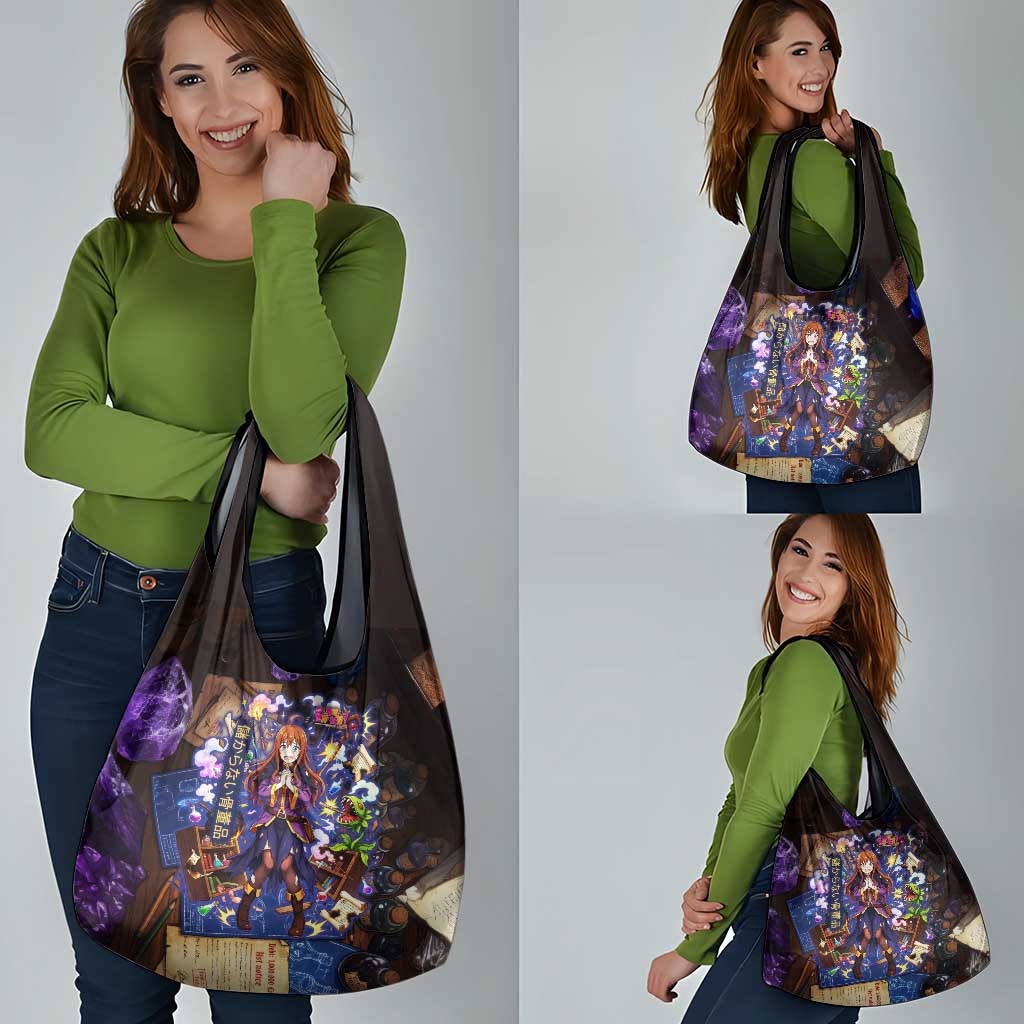 Wiz Magic Shop Grocery Bag Alchemical Fantasy Blueprint Style