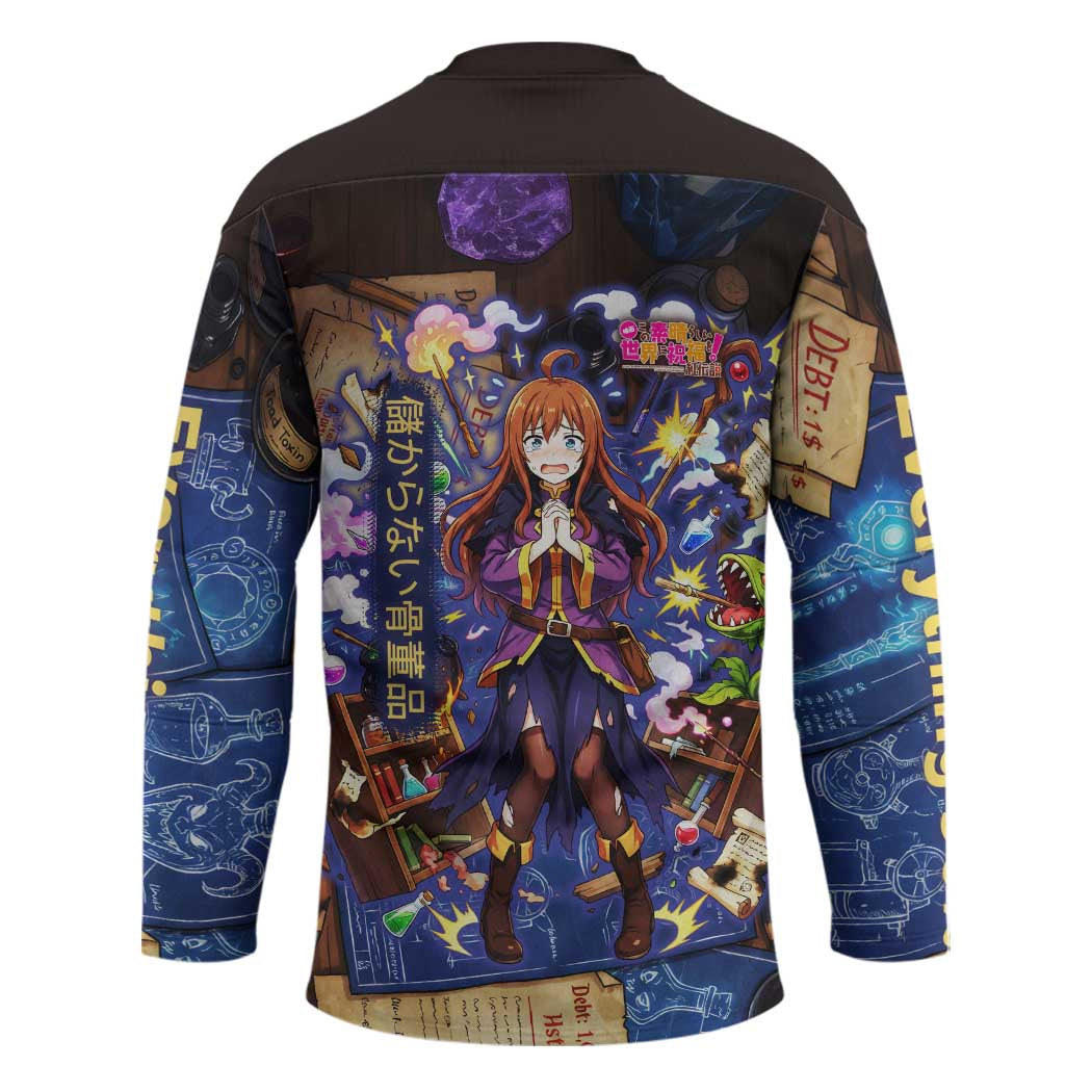 Wiz Magic Shop Hockey Jersey Alchemical Fantasy Blueprint Style