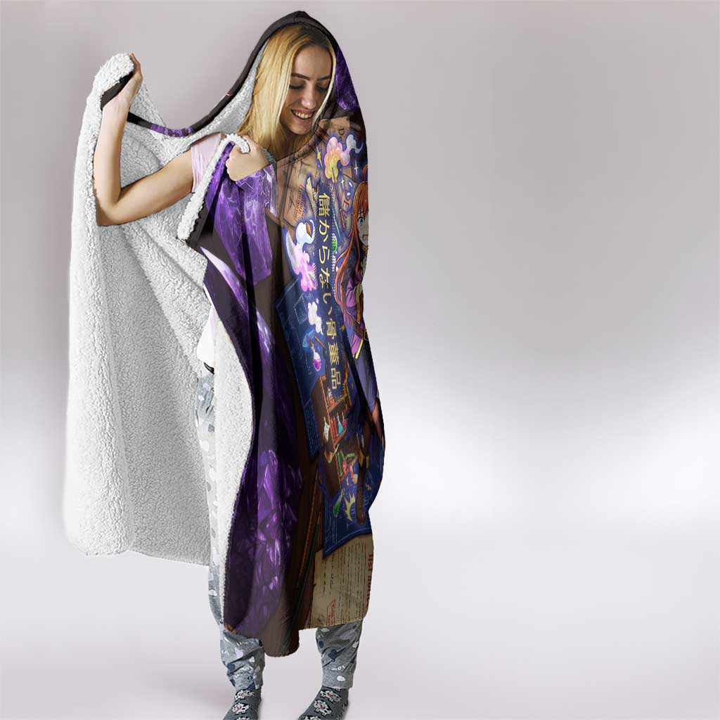 Wiz Magic Shop Hooded Blanket Alchemical Fantasy Blueprint Style