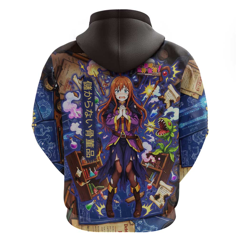 Wiz Magic Shop Hoodie Alchemical Fantasy Blueprint Style