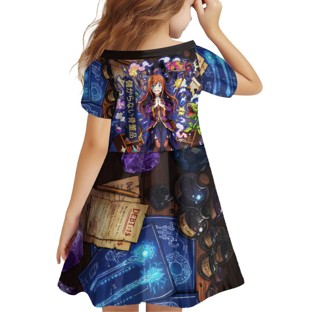 Wiz Magic Shop Kid Short Sleeve Dress Alchemical Fantasy Blueprint Style