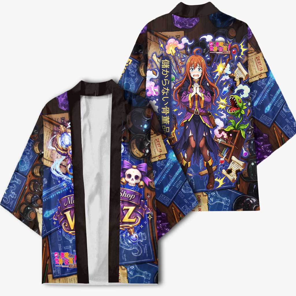 Wiz Magic Shop Kimono Alchemical Fantasy Blueprint Style