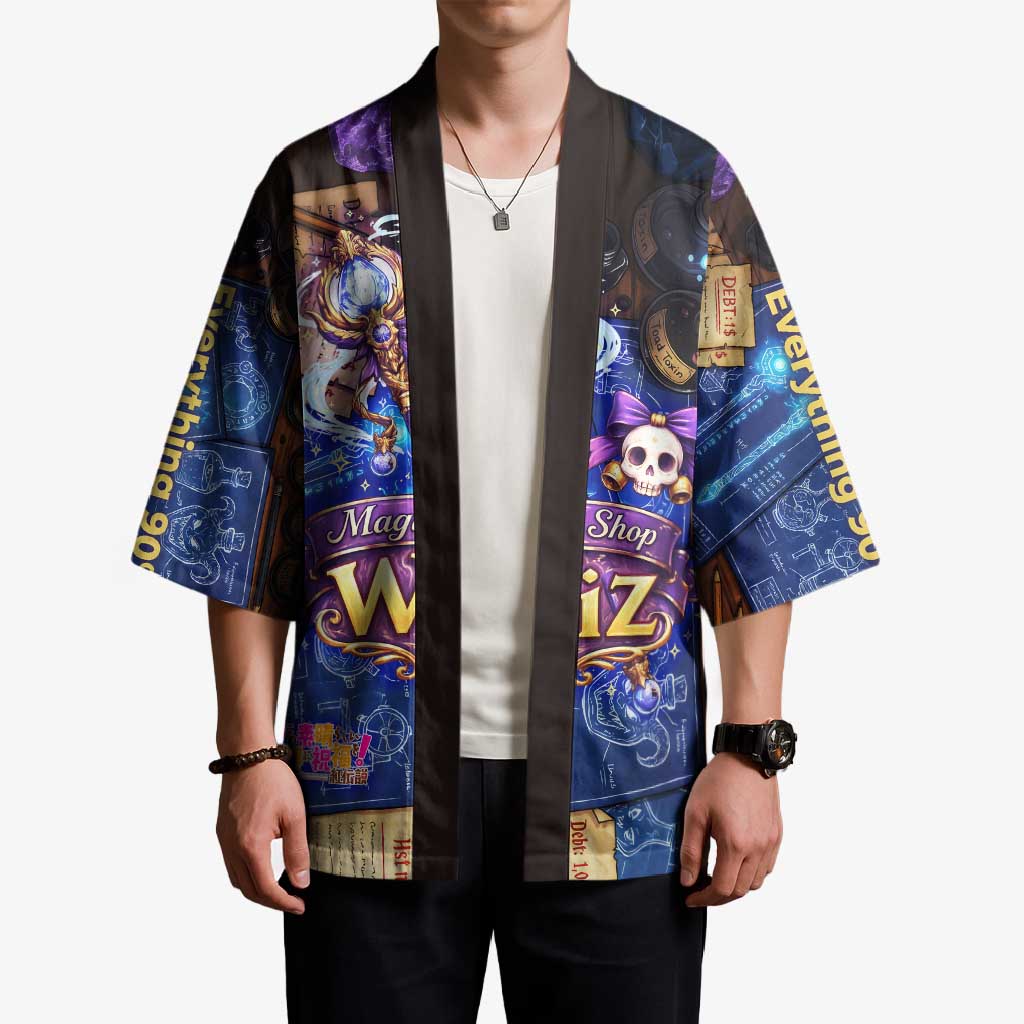 Wiz Magic Shop Kimono Alchemical Fantasy Blueprint Style
