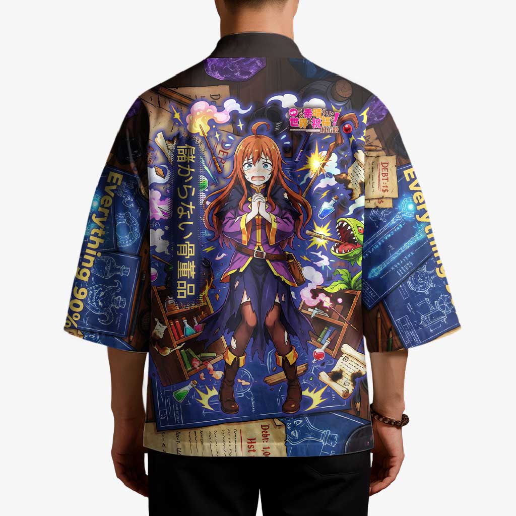 Wiz Magic Shop Kimono Alchemical Fantasy Blueprint Style