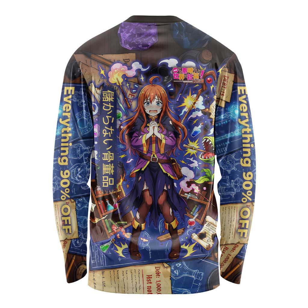 Wiz Magic Shop Long Sleeve Shirt Alchemical Fantasy Blueprint Style