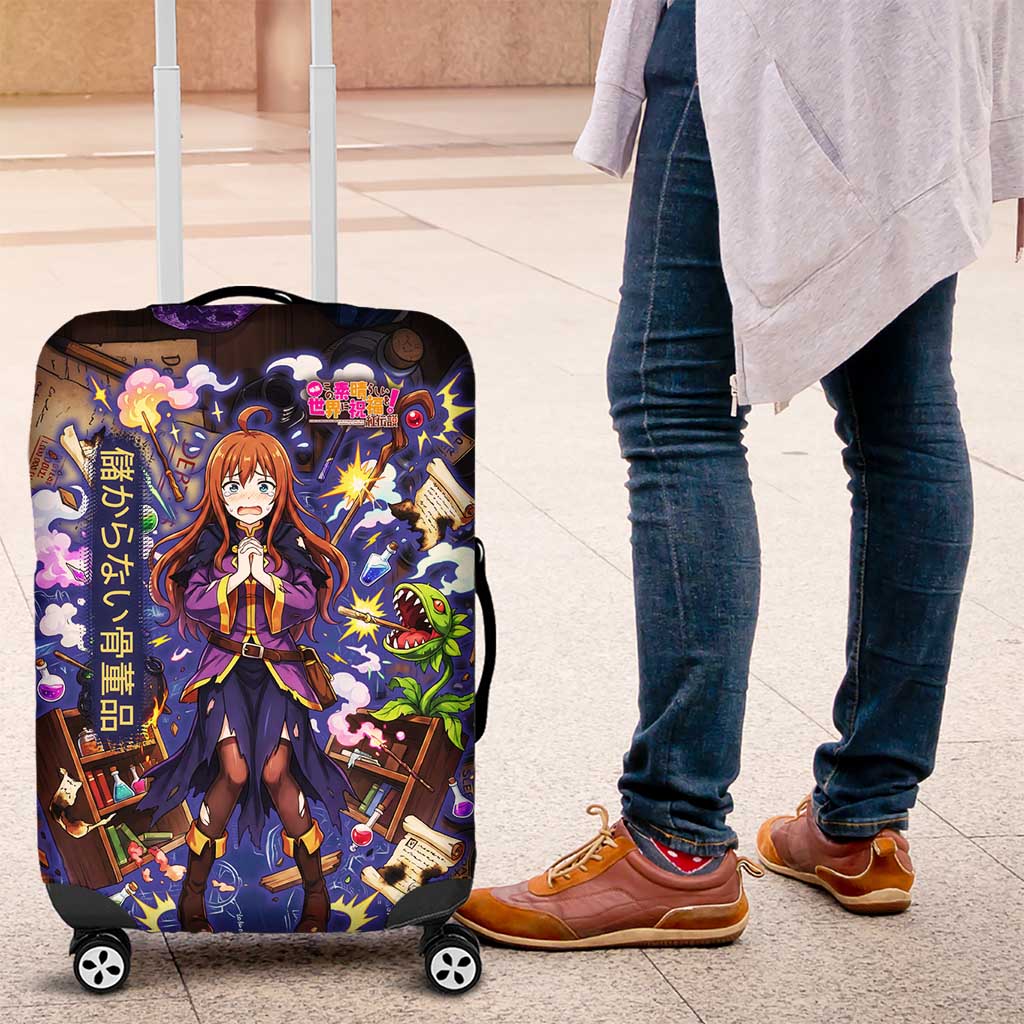 Wiz Magic Shop Luggage Cover Alchemical Fantasy Blueprint Style