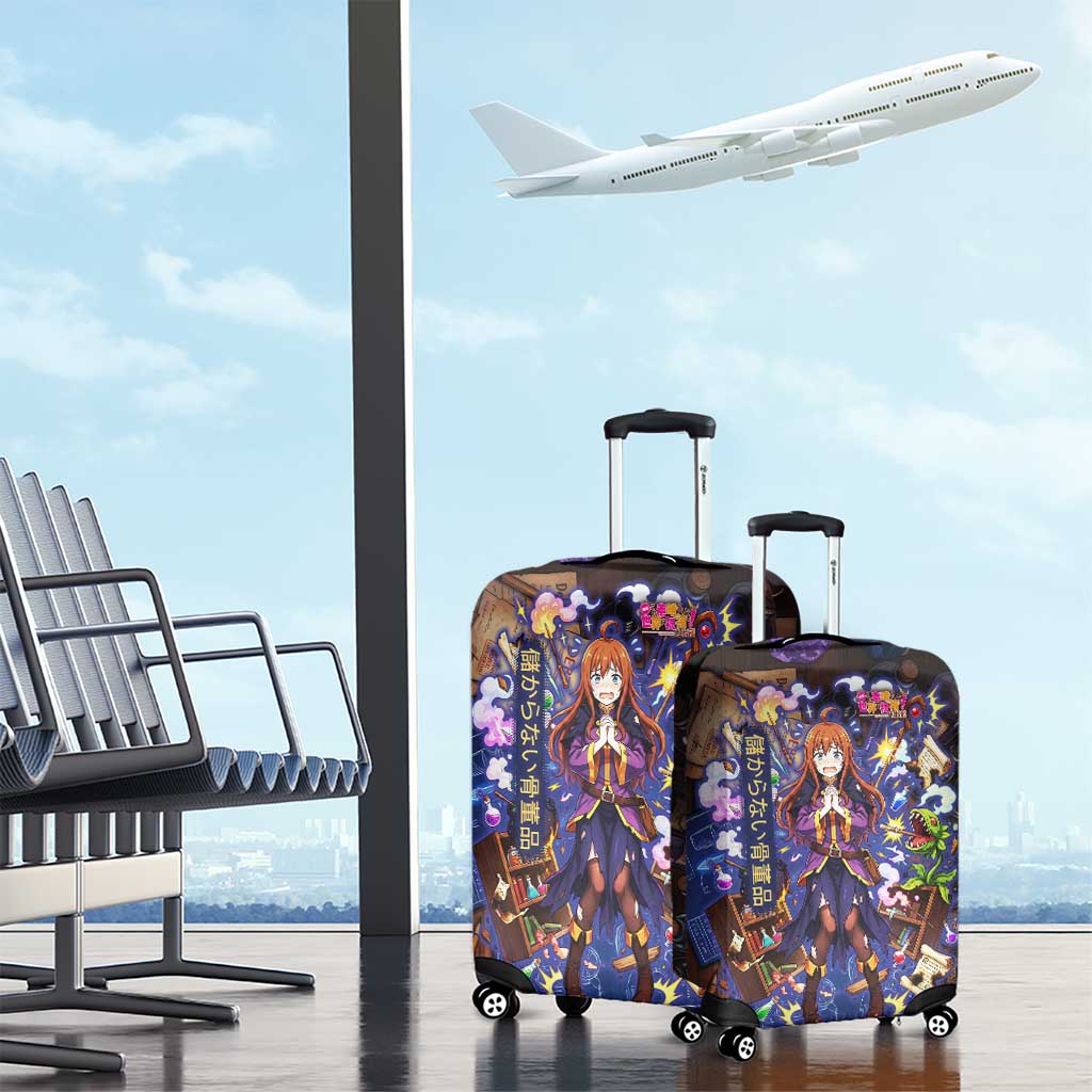 Wiz Magic Shop Luggage Cover Alchemical Fantasy Blueprint Style