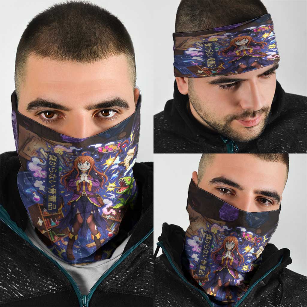 Wiz Magic Shop Neck Gaiter Alchemical Fantasy Blueprint Style