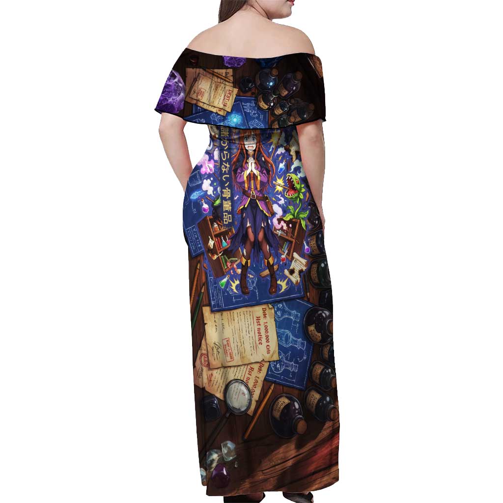 Wiz Magic Shop Off Shoulder Maxi Dress Alchemical Fantasy Blueprint Style