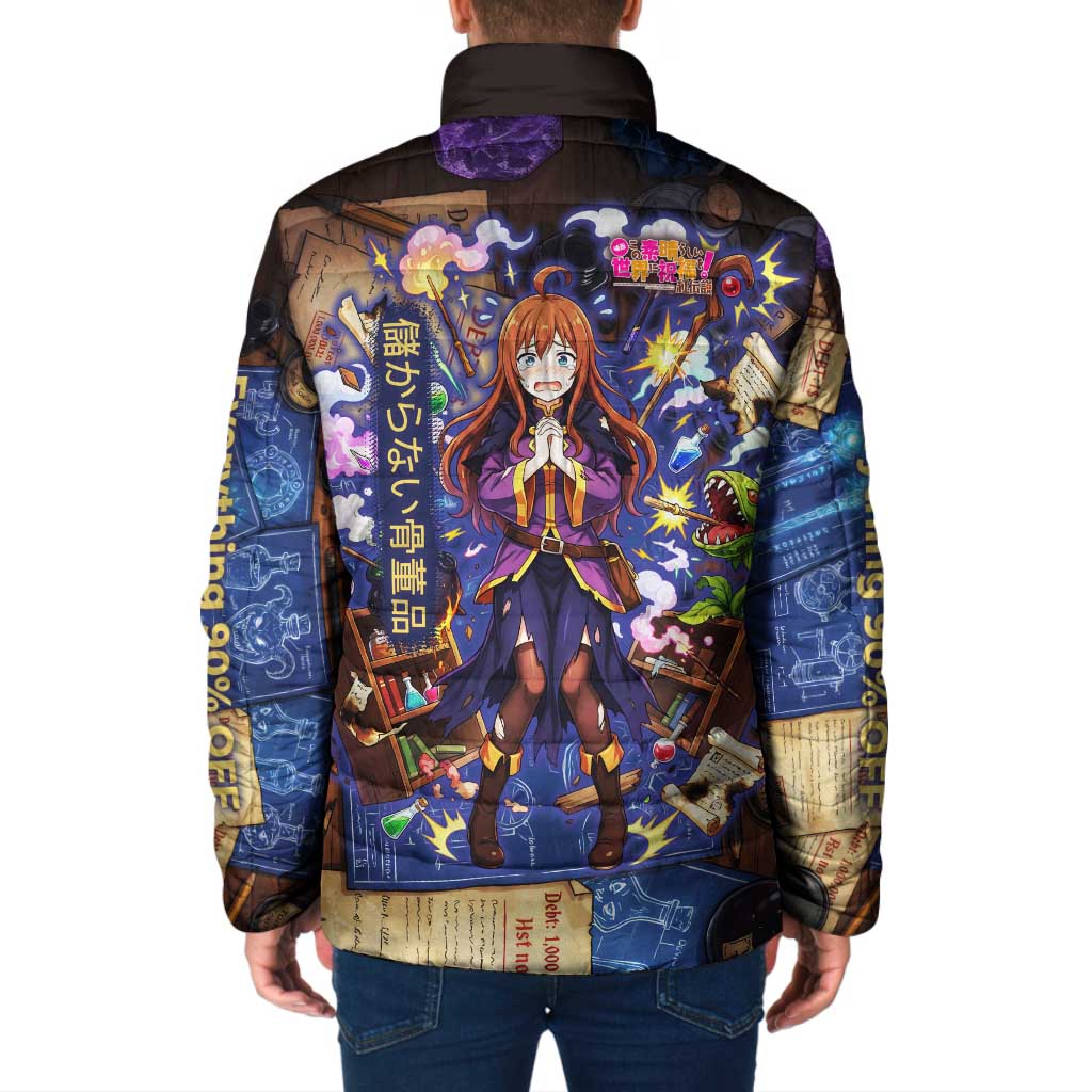 Wiz Magic Shop Padded Jacket Alchemical Fantasy Blueprint Style