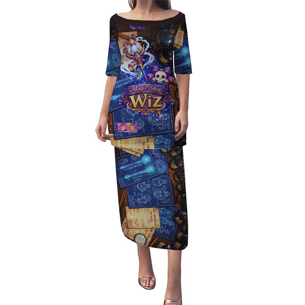 Wiz Magic Shop Puletasi Alchemical Fantasy Blueprint Style