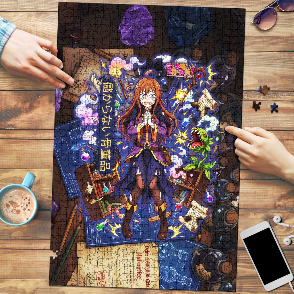 Wiz Magic Shop Puzzle Alchemical Fantasy Blueprint Style
