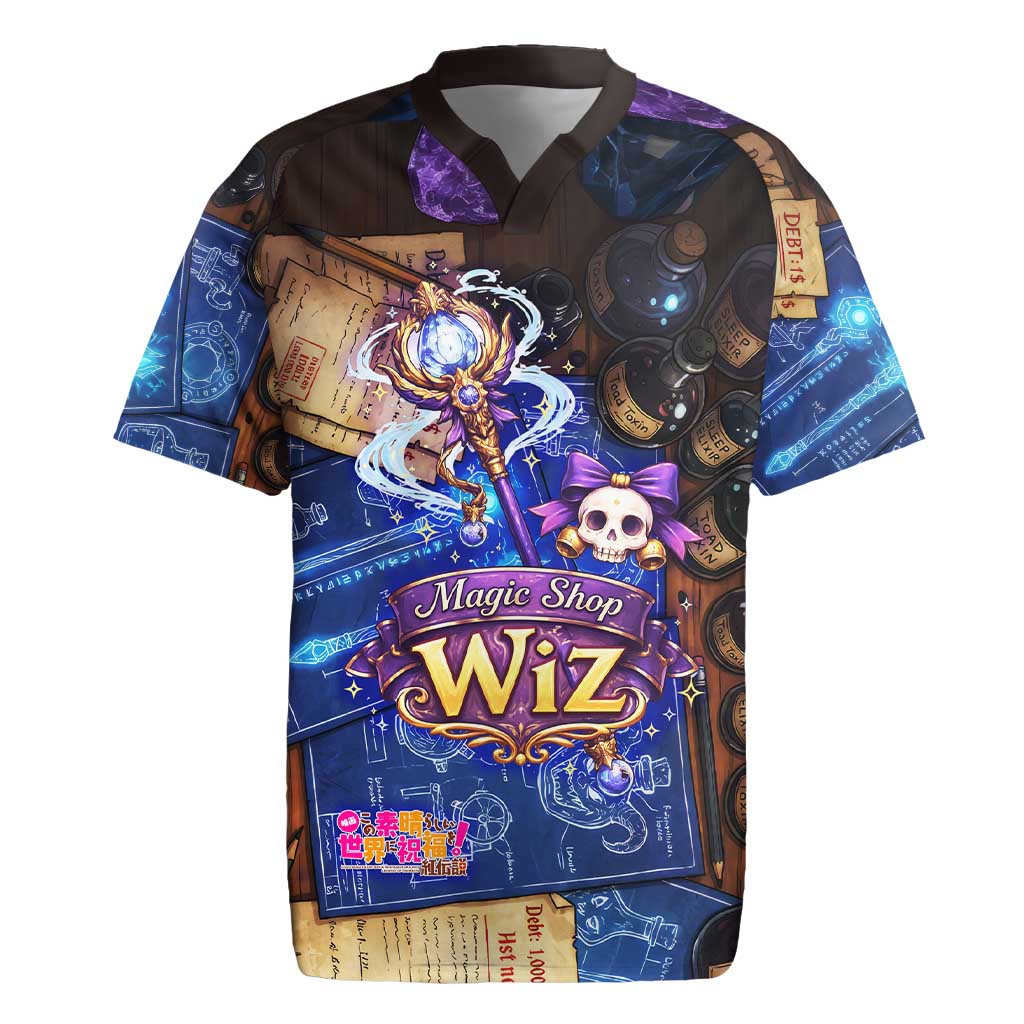 Wiz Magic Shop Rugby Jersey Alchemical Fantasy Blueprint Style