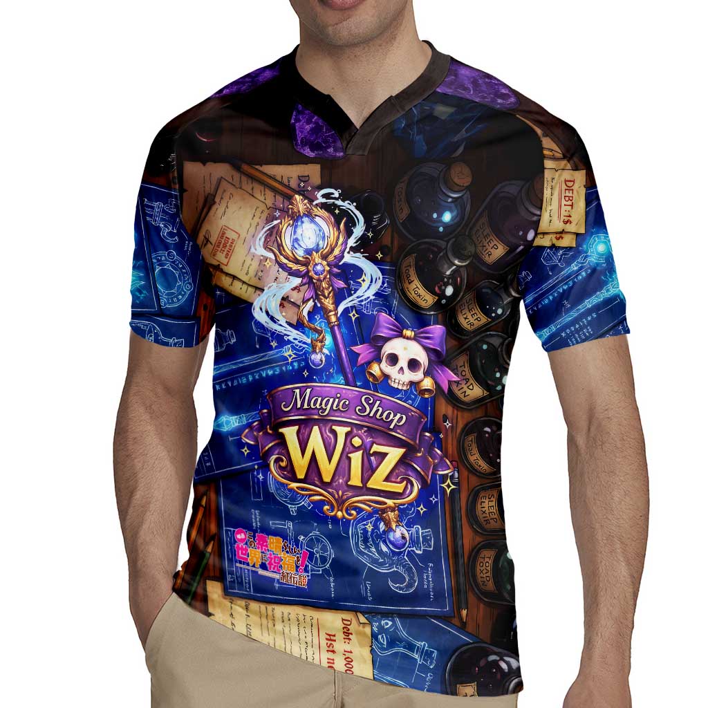 Wiz Magic Shop Rugby Jersey Alchemical Fantasy Blueprint Style