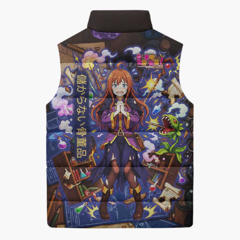 Wiz Magic Shop Sleeveless Puffer Jacket Alchemical Fantasy Blueprint Style