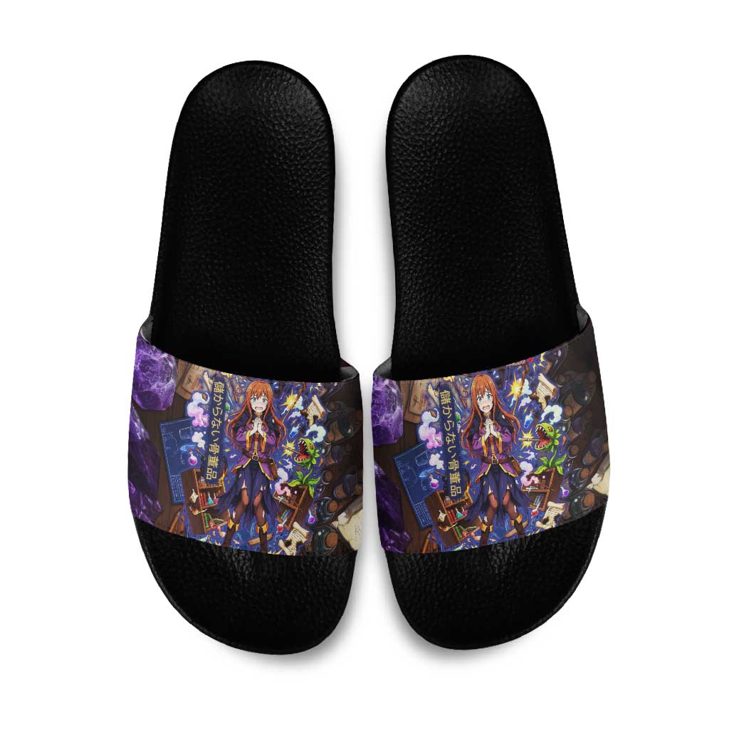 Wiz Magic Shop Slide Sandals Alchemical Fantasy Blueprint Style