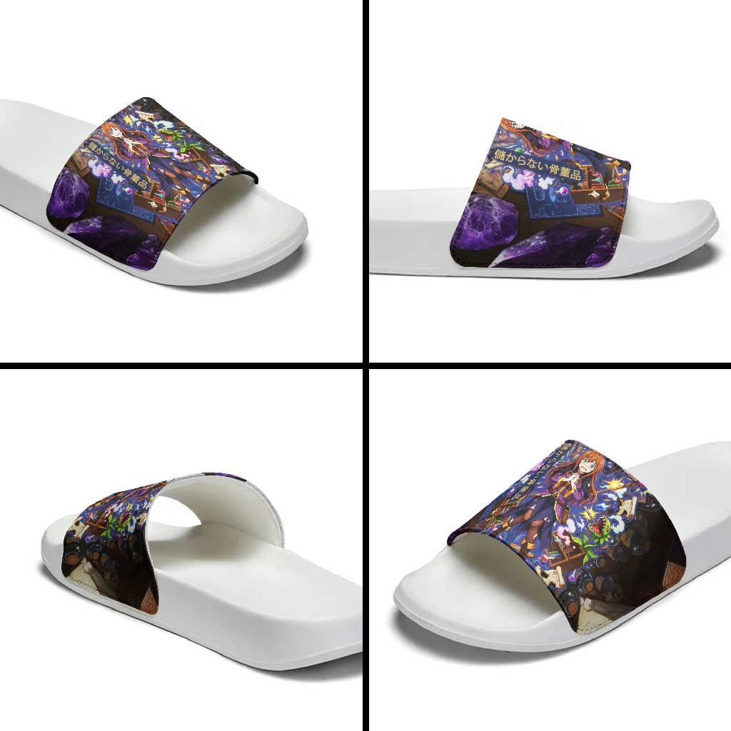 Wiz Magic Shop Slide Sandals Alchemical Fantasy Blueprint Style
