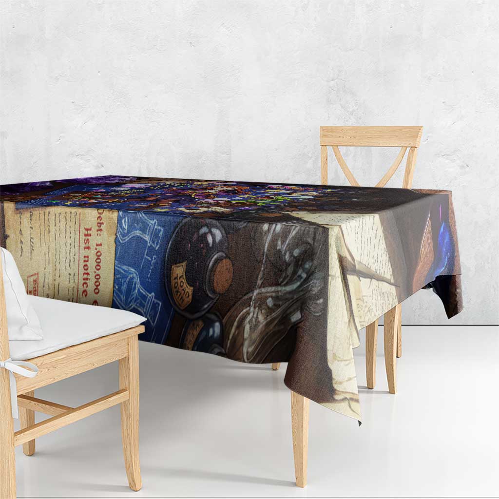 Wiz Magic Shop Tablecloth Alchemical Fantasy Blueprint Style