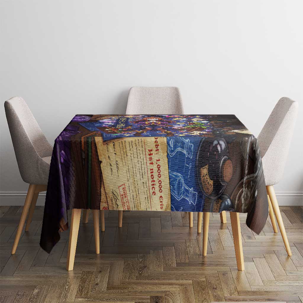 Wiz Magic Shop Tablecloth Alchemical Fantasy Blueprint Style