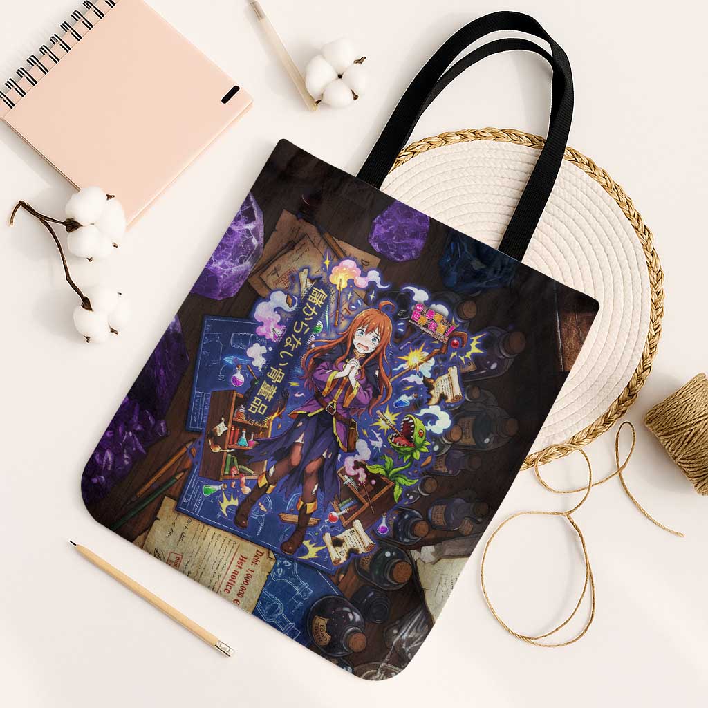 Wiz Magic Shop Tote Bag Alchemical Fantasy Blueprint Style