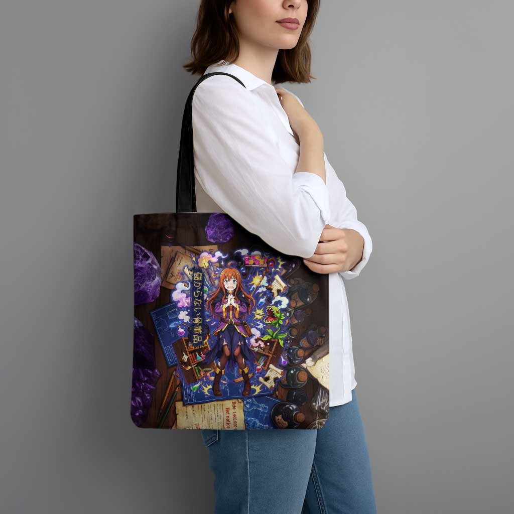 Wiz Magic Shop Tote Bag Alchemical Fantasy Blueprint Style