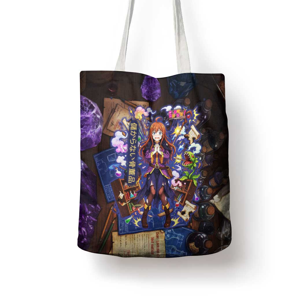 Wiz Magic Shop Tote Bag Alchemical Fantasy Blueprint Style