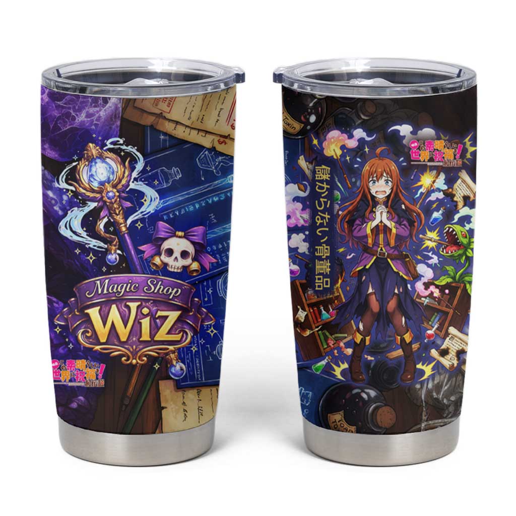 Wiz Magic Shop Tumbler Cup Alchemical Fantasy Blueprint Style