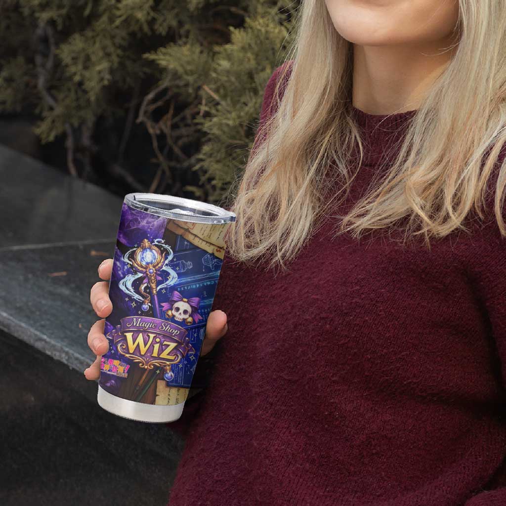 Wiz Magic Shop Tumbler Cup Alchemical Fantasy Blueprint Style