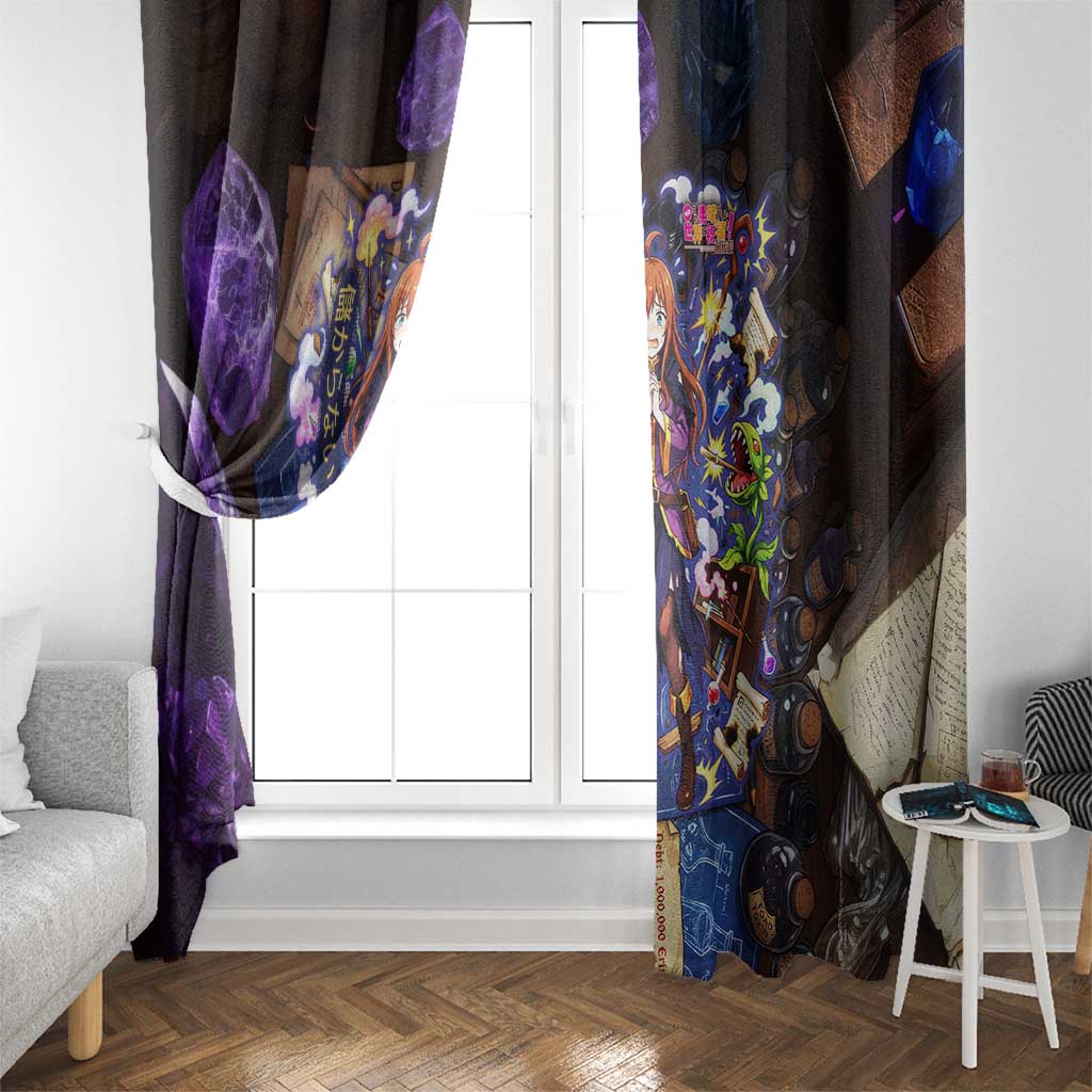 Wiz Magic Shop Window Curtain Alchemical Fantasy Blueprint Style
