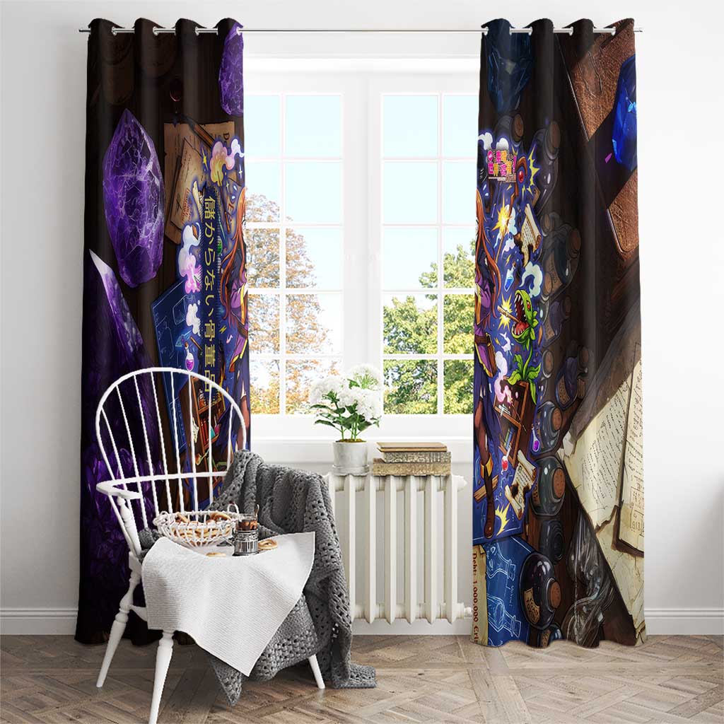 Wiz Magic Shop Window Curtain Alchemical Fantasy Blueprint Style