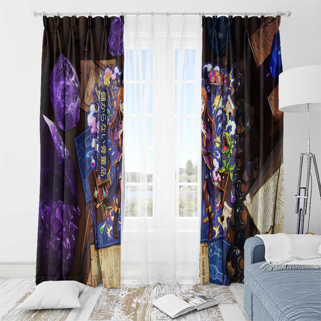 Wiz Magic Shop Window Curtain Alchemical Fantasy Blueprint Style