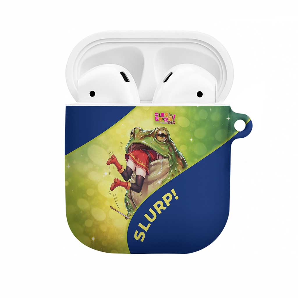 Giant Toad Encounter AirPods Case Comedic Fantasy Creature Art Style