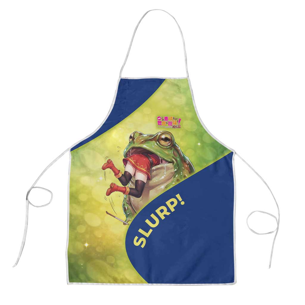 Giant Toad Encounter Apron Comedic Fantasy Creature Art Style